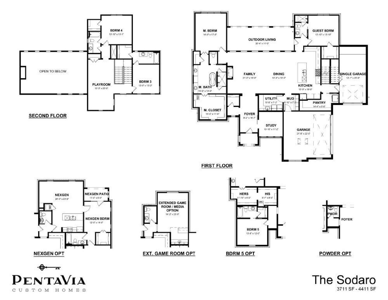 2D floor plan layout for the Sodaro by PentaVia Custom Homes in The Vines, Haslet, TX (Image 2). 2D floor plan layout for the Sodaro by PentaVia Custom Homes in The Vines, Haslet, TX (Image 2).