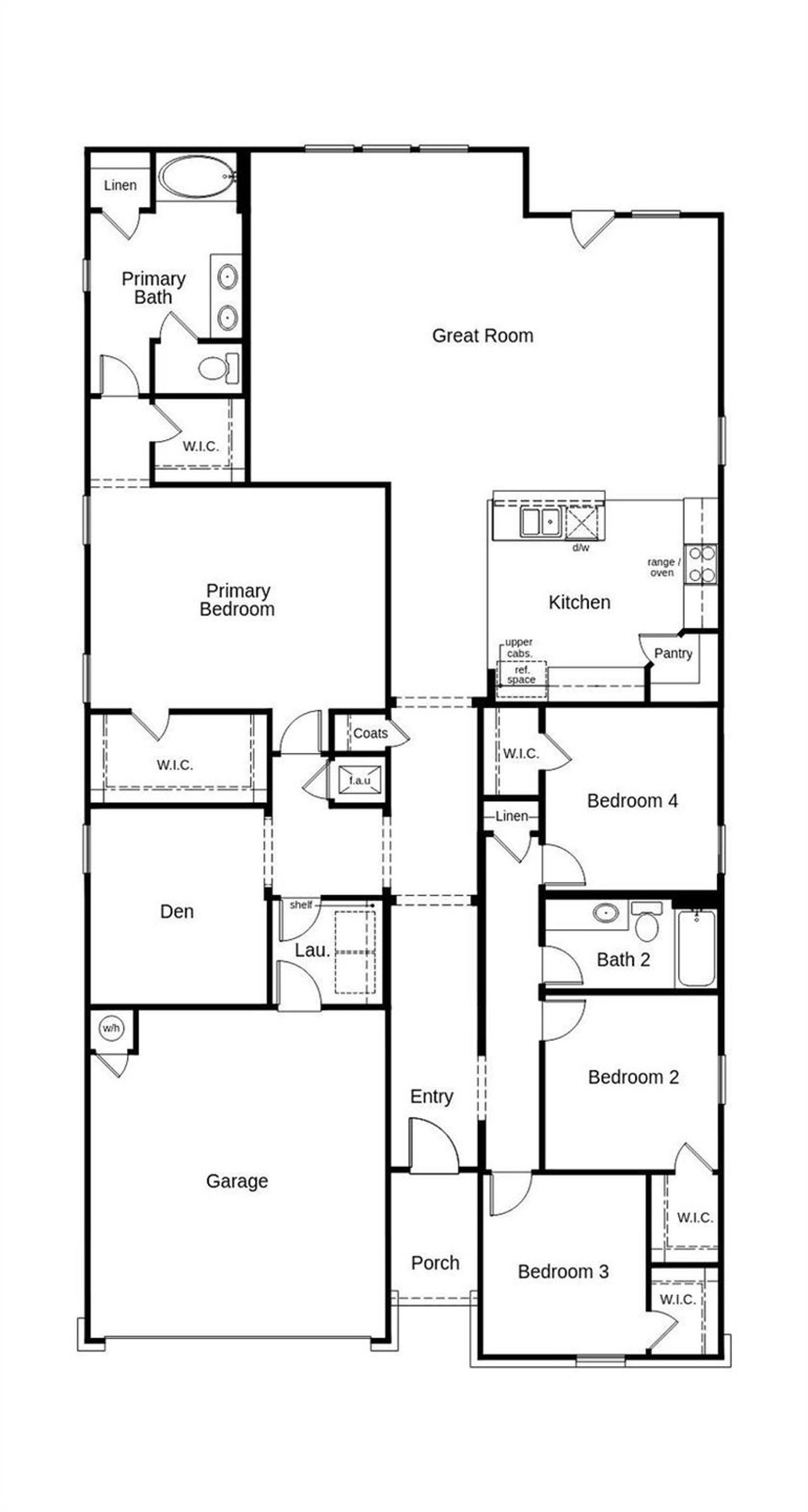 This floor plan features 3 bedrooms, 2 full baths, and over 2,000 square feet of living space. This floor plan features 3 bedrooms, 2 full baths, and over 2,000 square feet of living space.