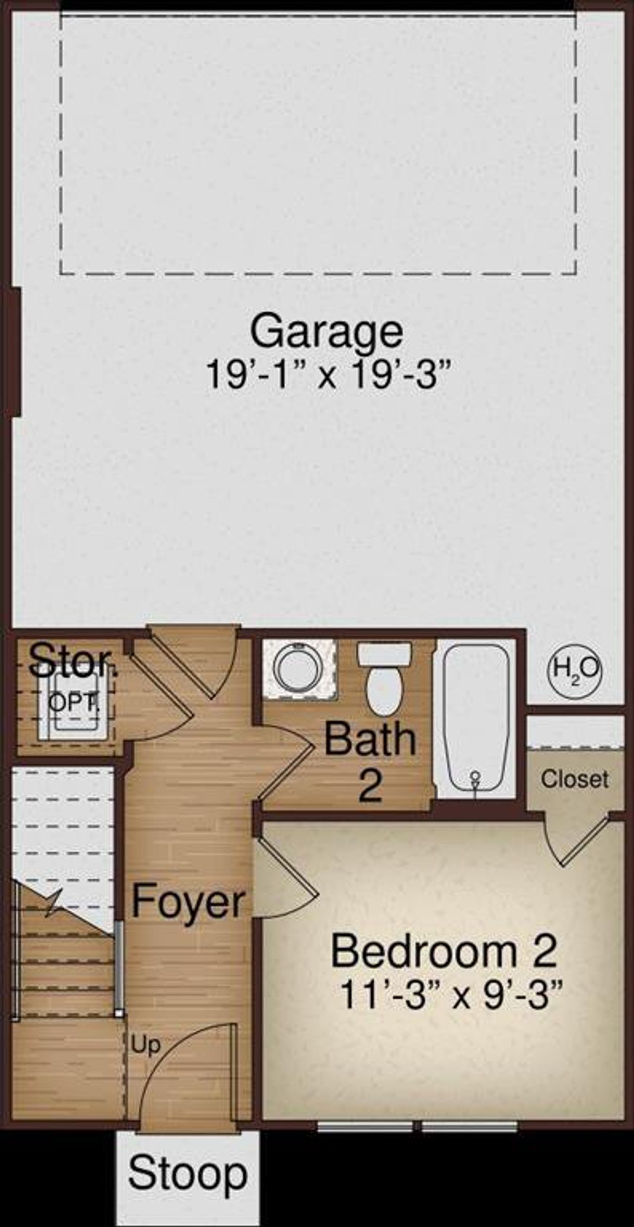 2D floor plan layout of this home in Array, Atlanta, GA (Image 2).