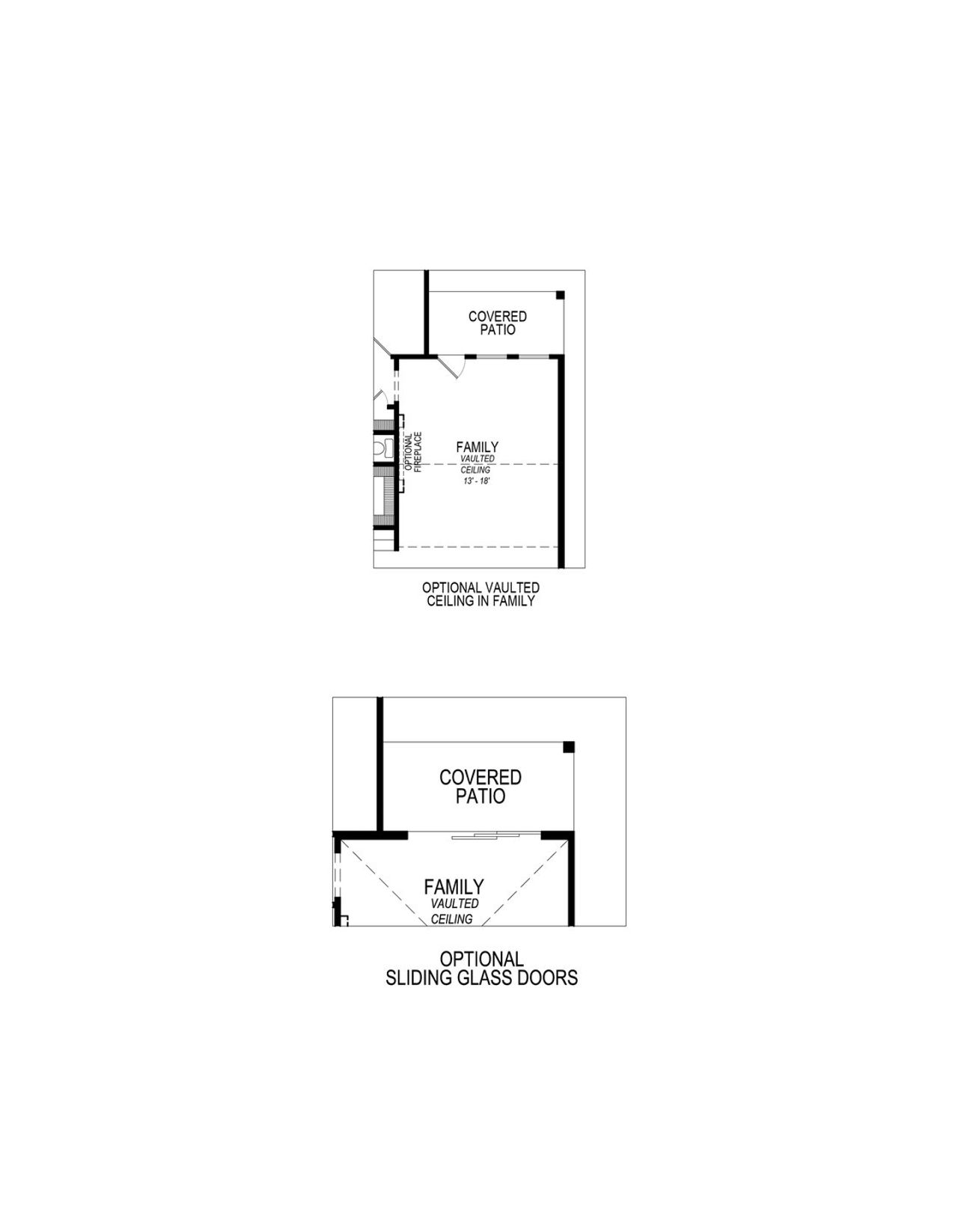 2D floor plan layout of this home in The Bluffs, Celina, TX (Image 2).