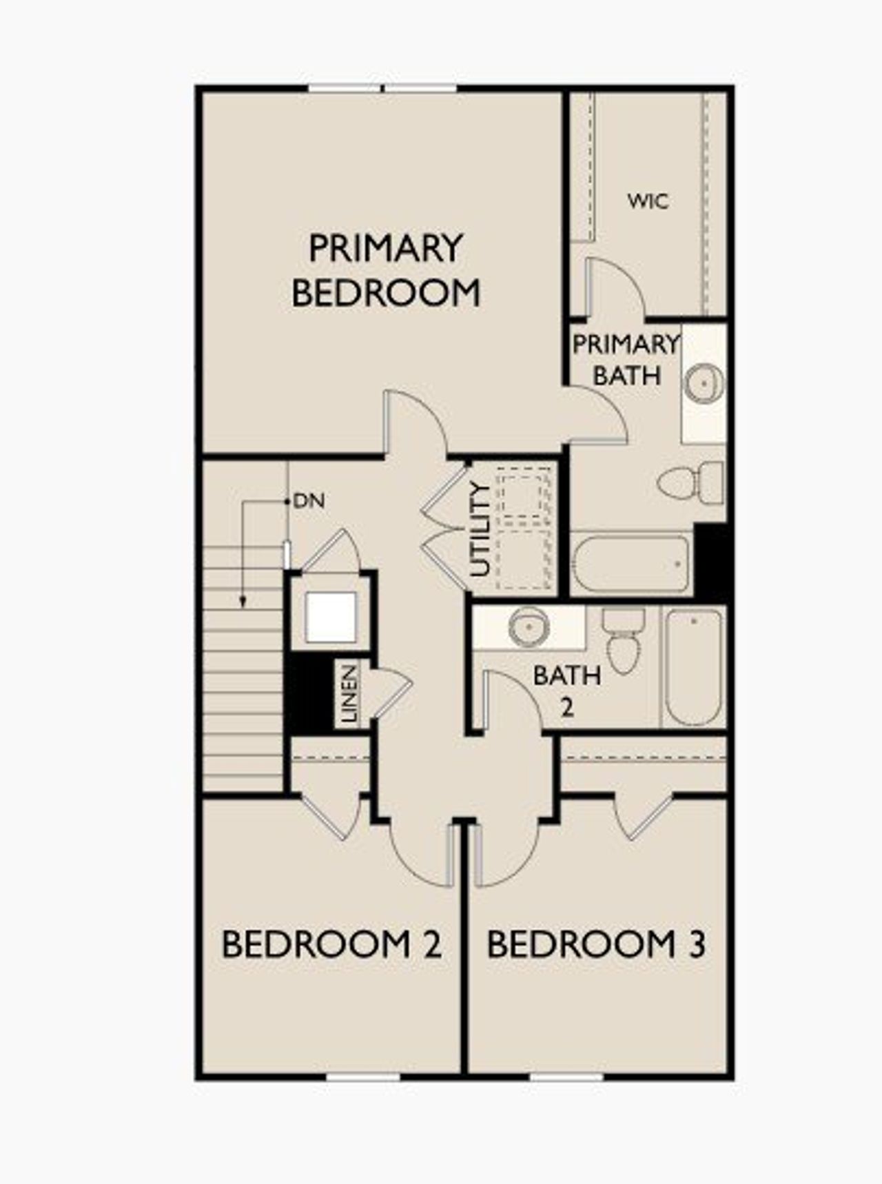 2D floor plan layout of this home in The Emery, Villa Rica, GA (Image 2). 2D floor plan layout of this home in The Emery, Villa Rica, GA (Image 2).