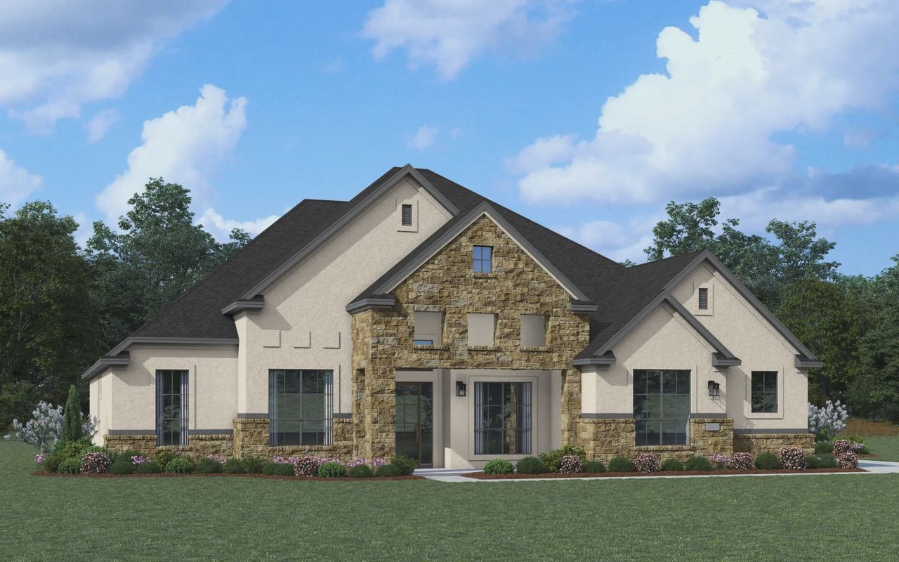 Representative exterior photo of a completed home built from the Savara by Chesmar Homes in Feathergrass, Florence, TX (Image 2).