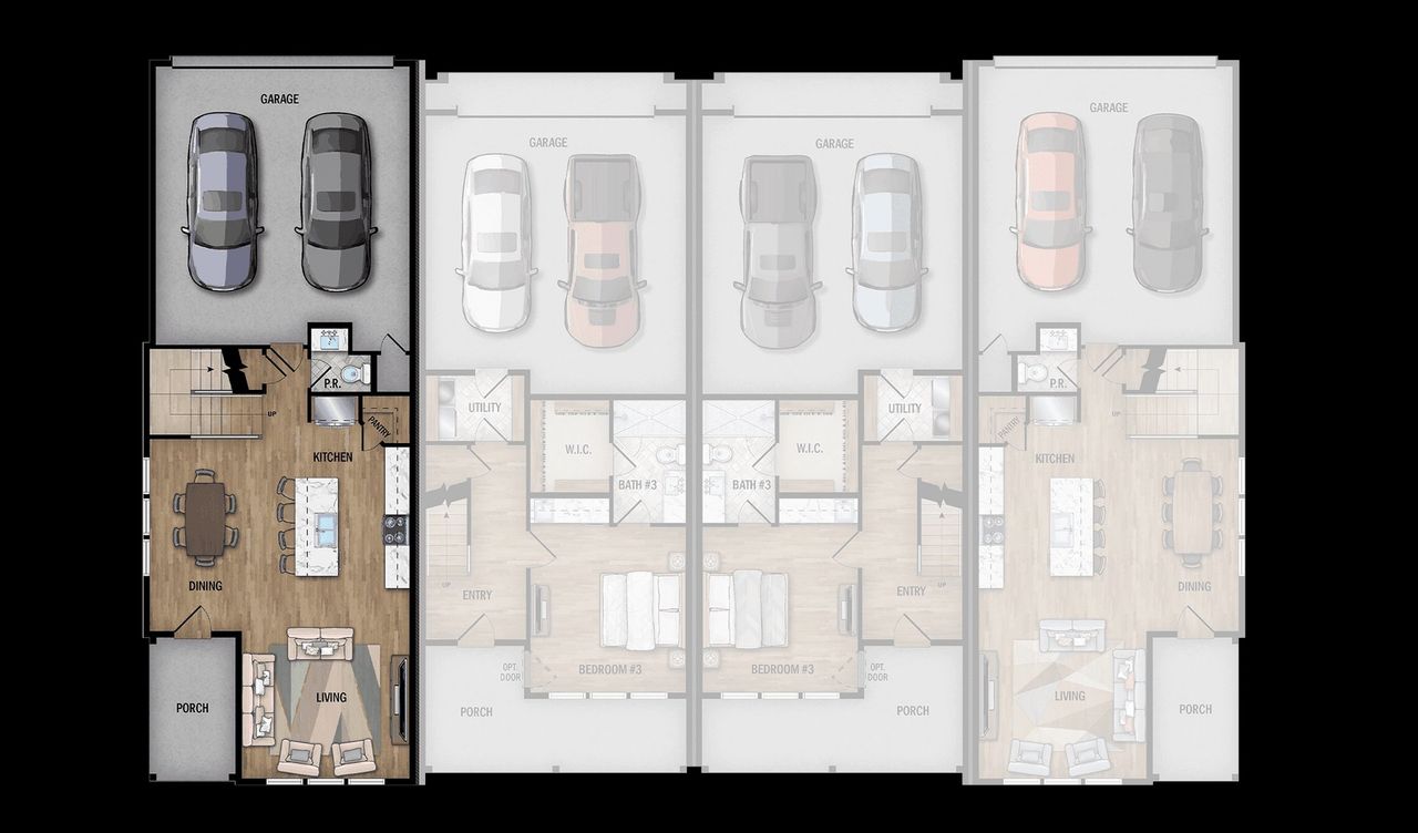2D floor plan layout for the San Fernando A by Wes Peoples Homes in Victoria Commons, San Antonio, TX (Image 2). 2D floor plan layout for the San Fernando A by Wes Peoples Homes in Victoria Commons, San Antonio, TX (Image 2).