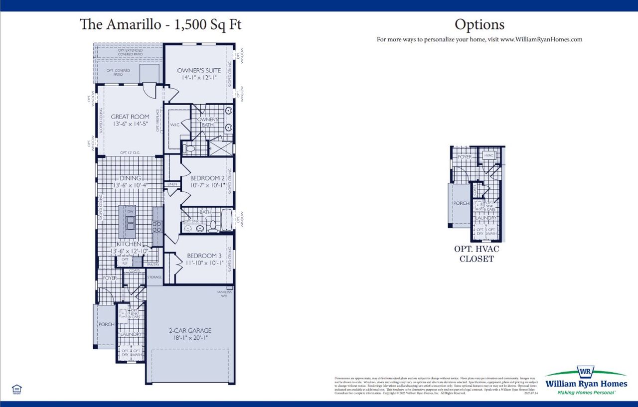 2D floor plan layout of this home in Creekside, Royse City, TX (Image 2).