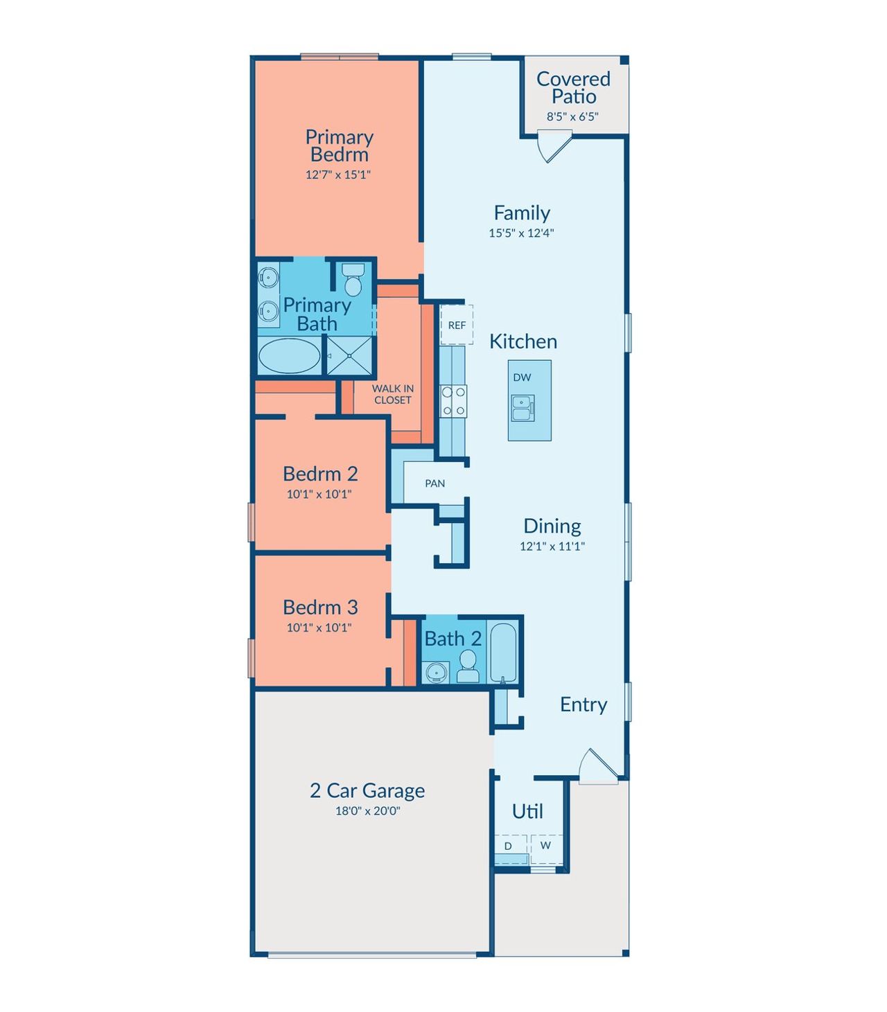 2D floor plan layout of this home in Creekhaven, Arcola, TX (Image 2).