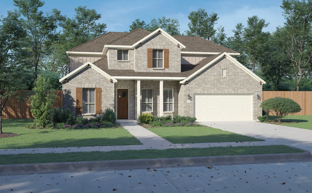Representative exterior photo of a completed home built from the Denali by Centre Living Homes in Dove Hollow, Waxahachie, TX (Image 2).