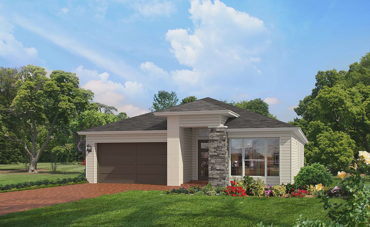 Representative exterior photo of a completed home built from the Serena II by ICI Homes in Nocatee, Ponte Vedra, FL (Image 2).