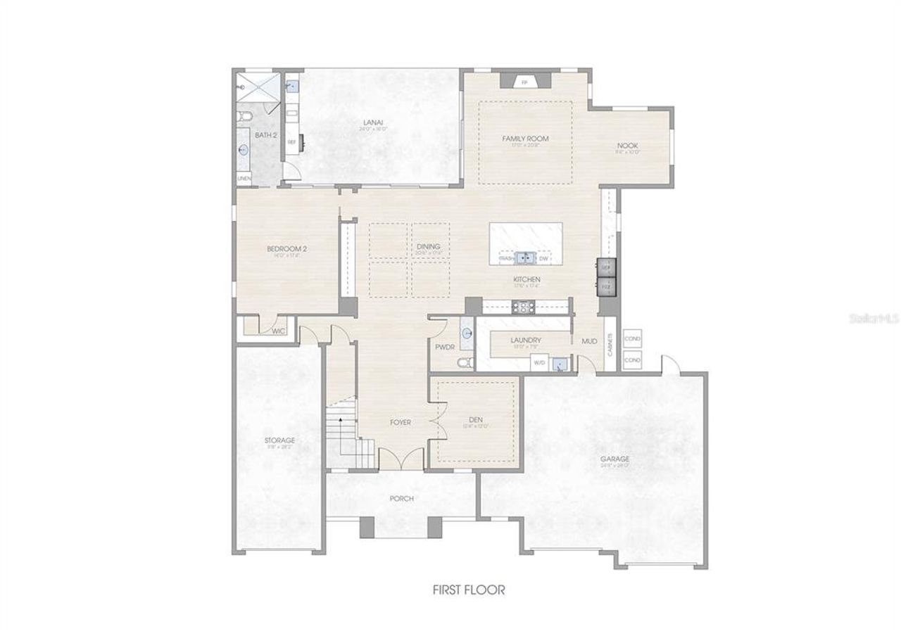 2D floor plan layout of this home in , Tampa, FL (Image 2). 2D floor plan layout of this home in , Tampa, FL (Image 2).