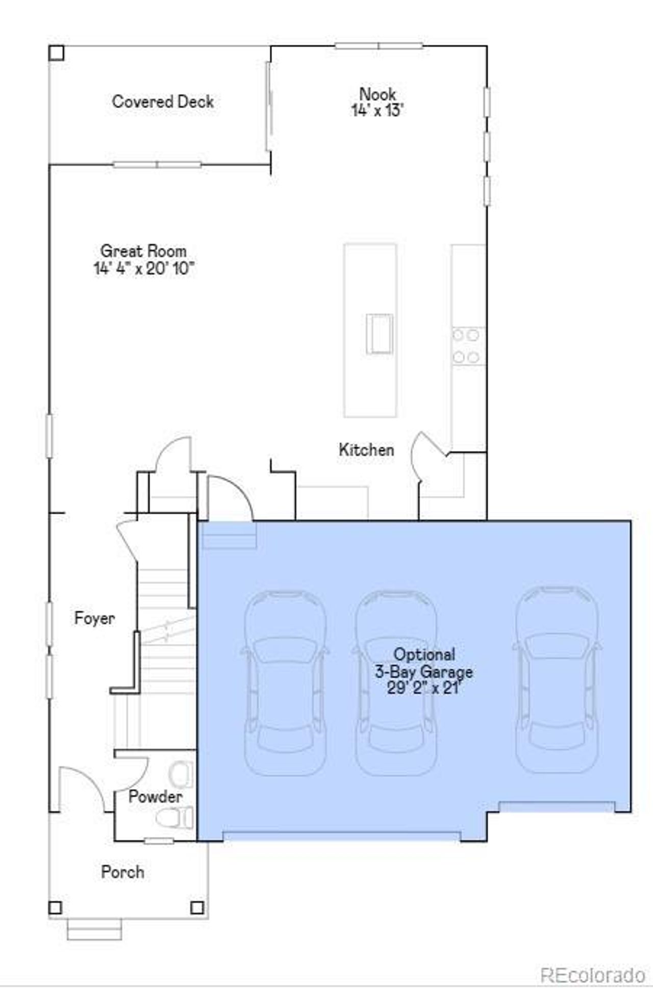2D floor plan layout of this home in , Thornton, CO (Image 2).