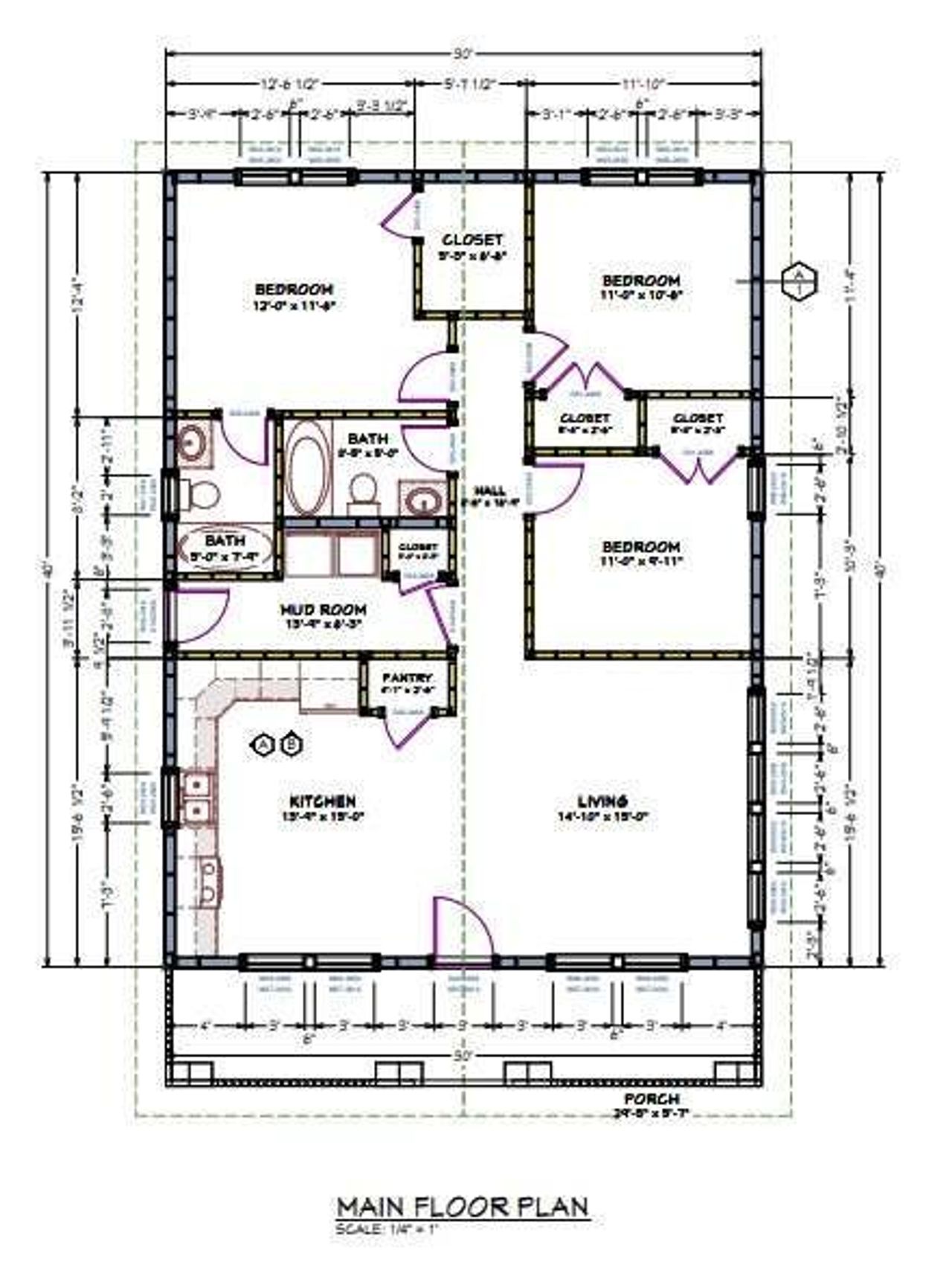 2D floor plan layout of this home in , Temple, GA (Image 2).