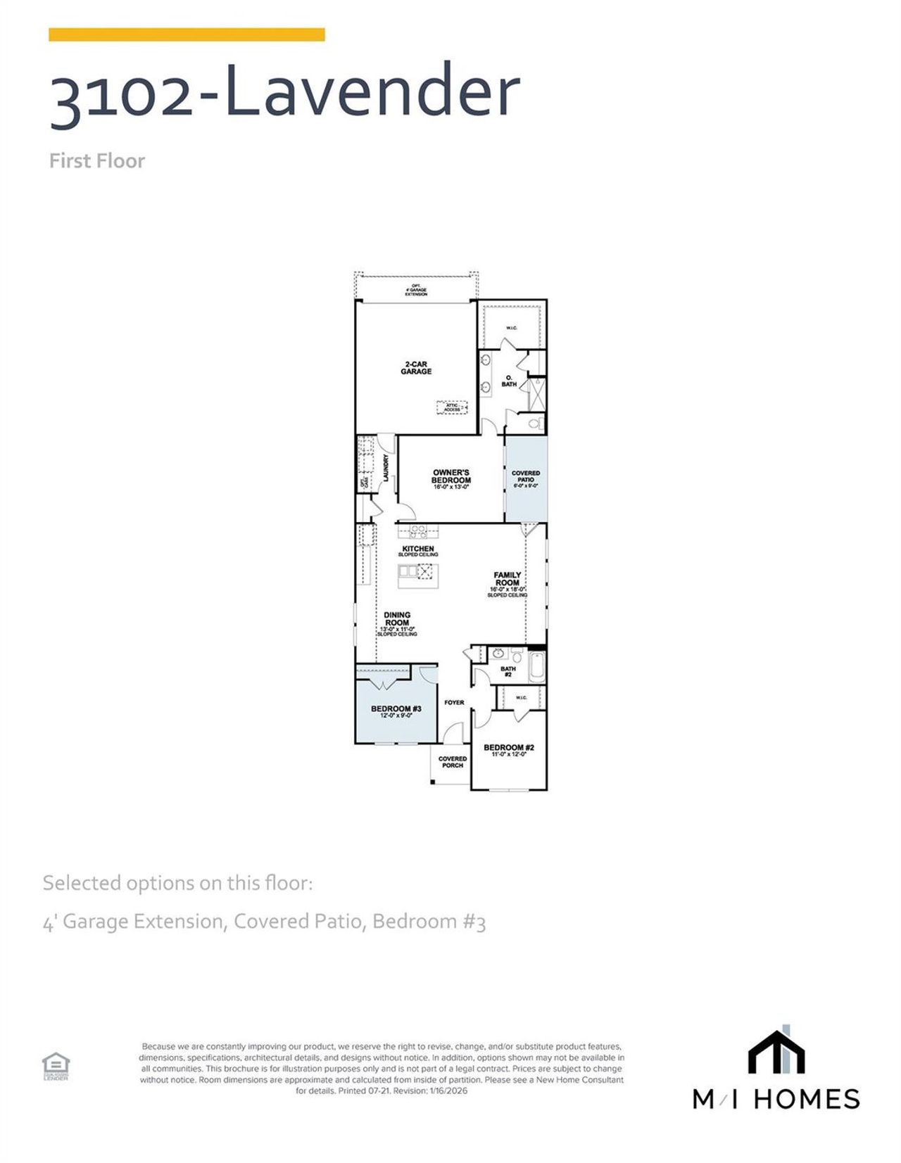 2D floor plan layout of this home in Colony at Cole Springs, Buda, TX (Image 2).