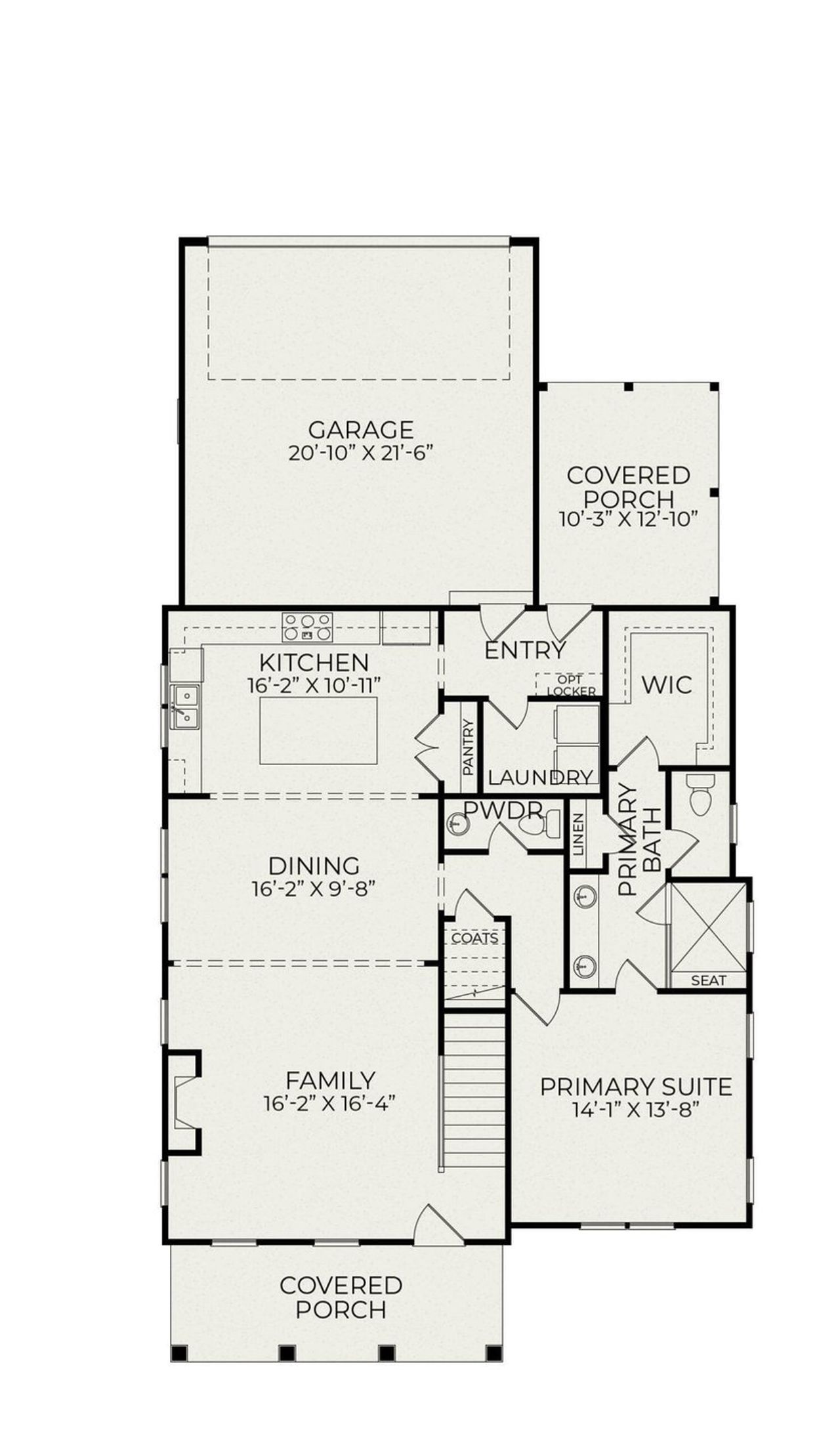 2D floor plan layout for the Camellia by Homes by Dickerson in Nexton, Summerville, SC (Image 2).