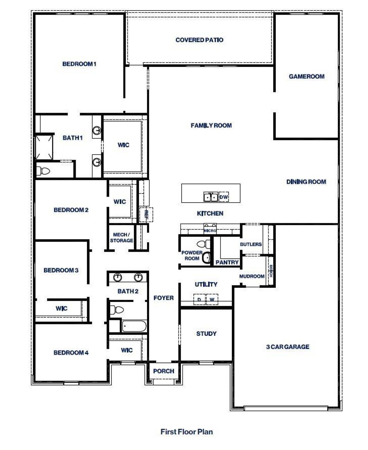 2D floor plan layout of this home in Riverside Estates, Baytown, TX (Image 2). 2D floor plan layout of this home in Riverside Estates, Baytown, TX (Image 2).