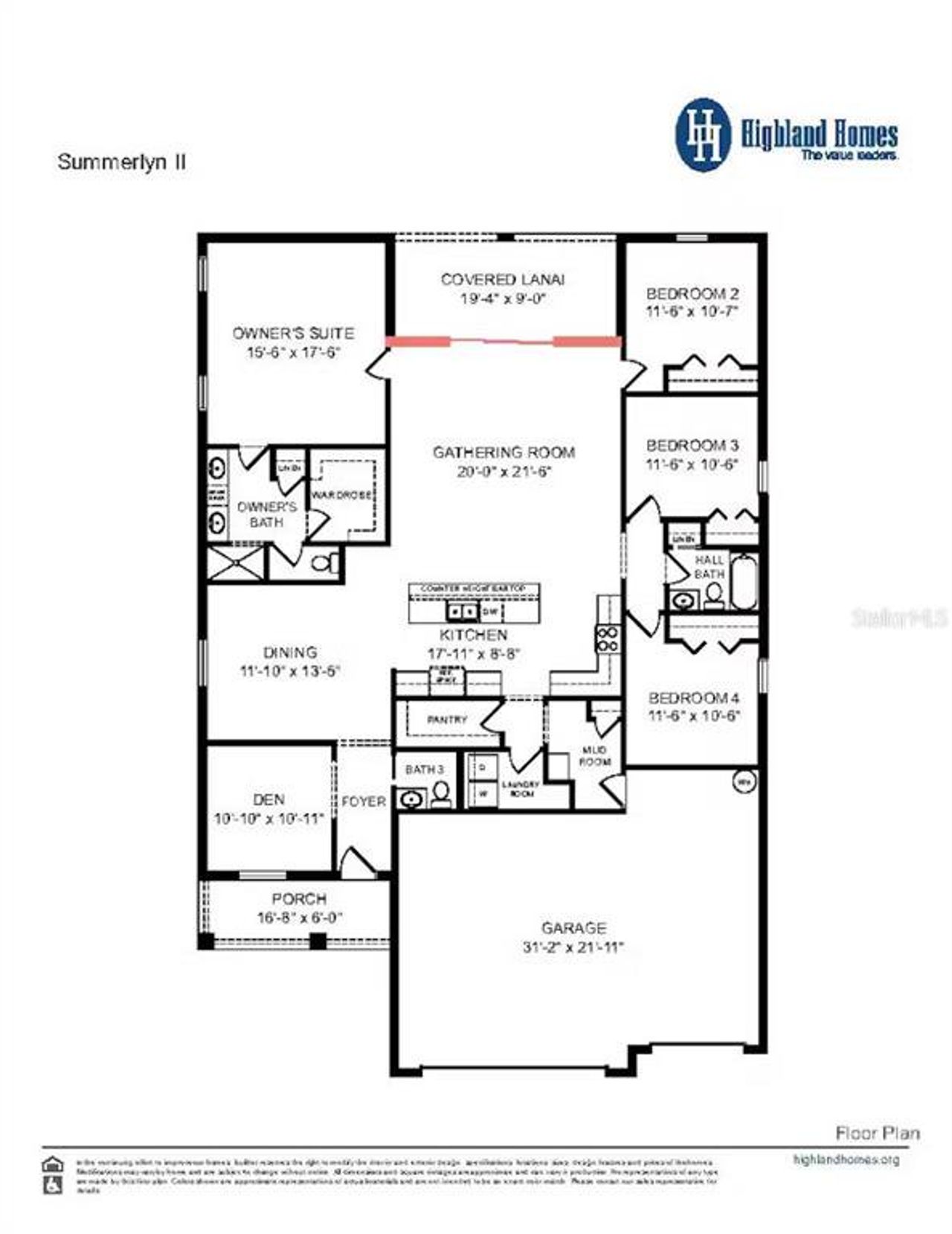 2D floor plan layout of this home in The Crossings - Single-Family Homes, St. Cloud, FL (Image 2). 2D floor plan layout of this home in The Crossings - Single-Family Homes, St. Cloud, FL (Image 2).