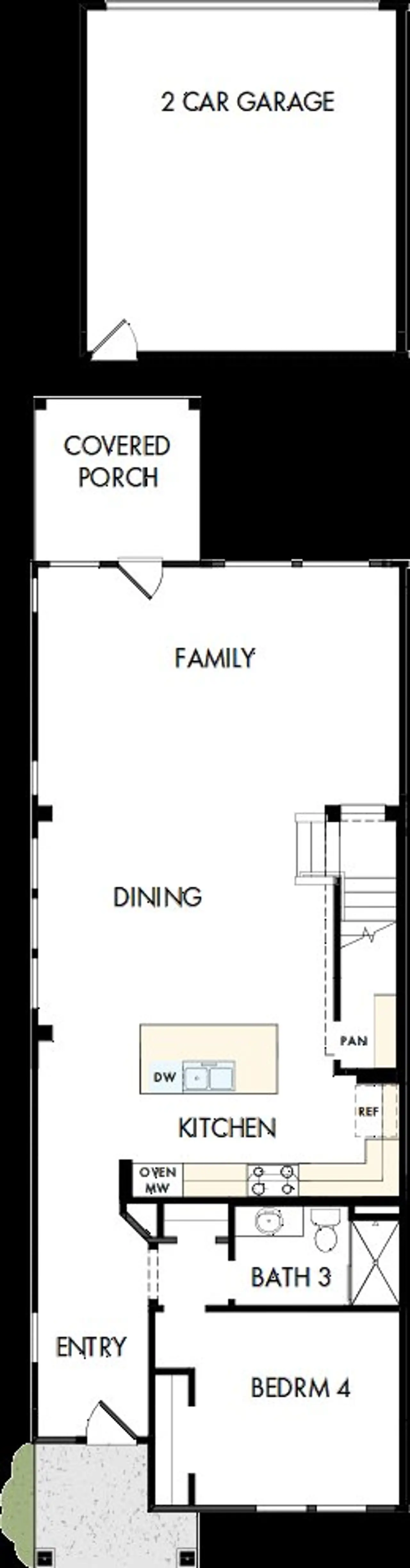 2D floor plan layout of this home in North Creek Village - Townhomes, Huntersville, NC (Image 2). 2D floor plan layout of this home in North Creek Village - Townhomes, Huntersville, NC (Image 2).