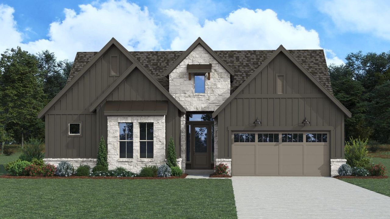 Sitterle Homes Houston Teramo Fulshear Lakes Gardens Elevation E Sitterle Homes Houston Teramo Fulshear Lakes Gardens Elevation E