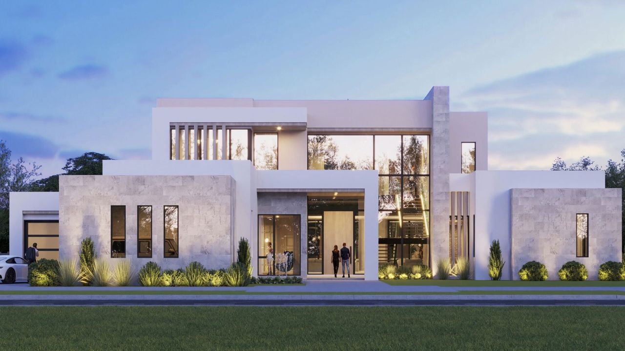 Representative exterior photo of a completed home built from the LAHINCH by Centaur Holdings in Panther National, Palm Beach Gardens, FL (Image 2).