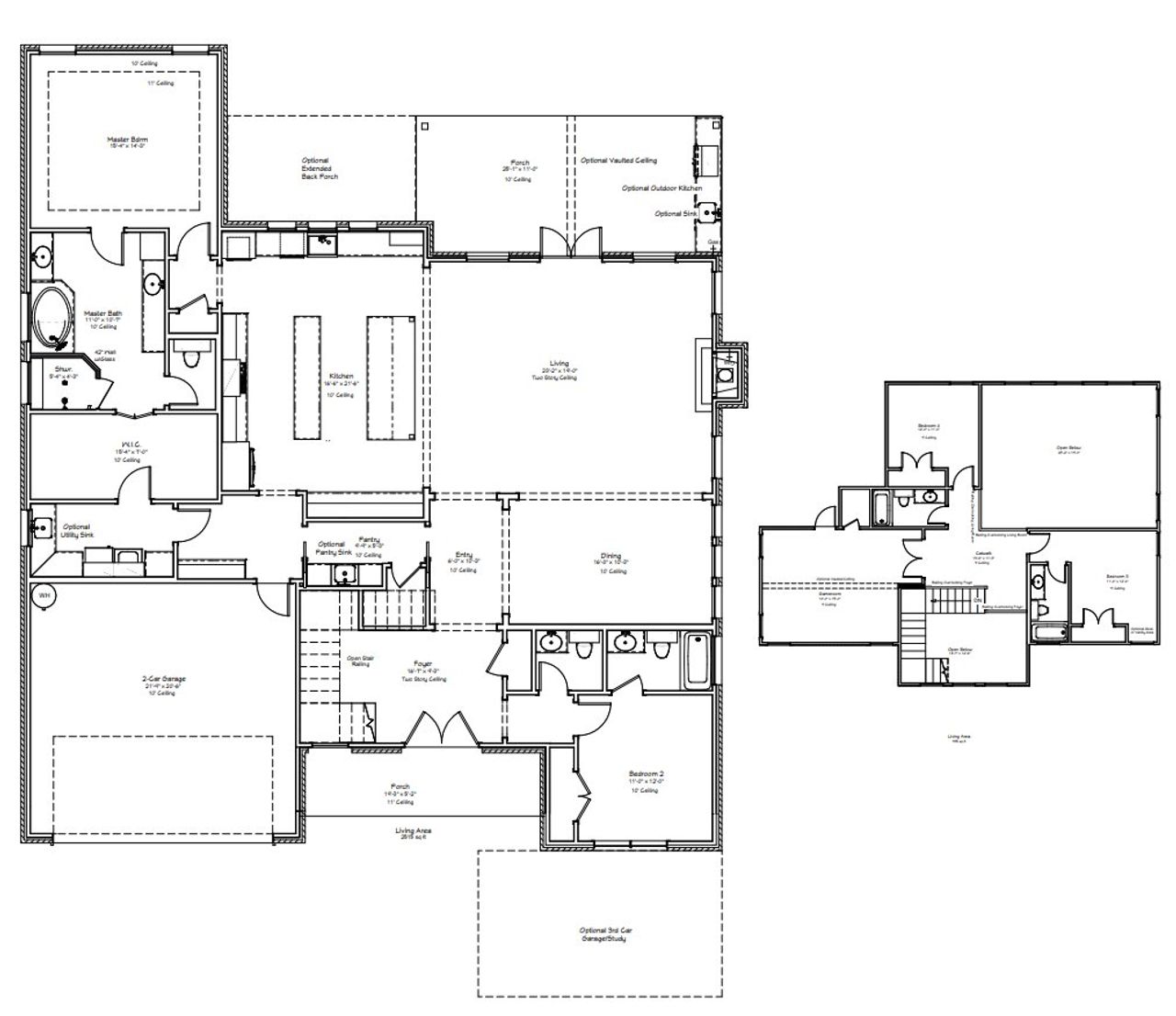 2D floor plan layout for the The Stella by Reece Homes in Stella Ranch, Bryan, TX (Image 2). 2D floor plan layout for the The Stella by Reece Homes in Stella Ranch, Bryan, TX (Image 2).