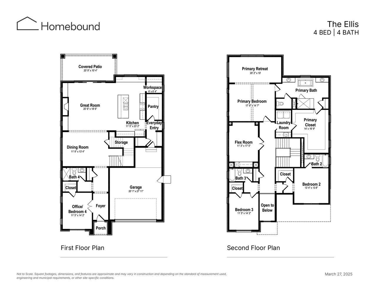 2D floor plan layout of this home in , Dallas, TX (Image 2).