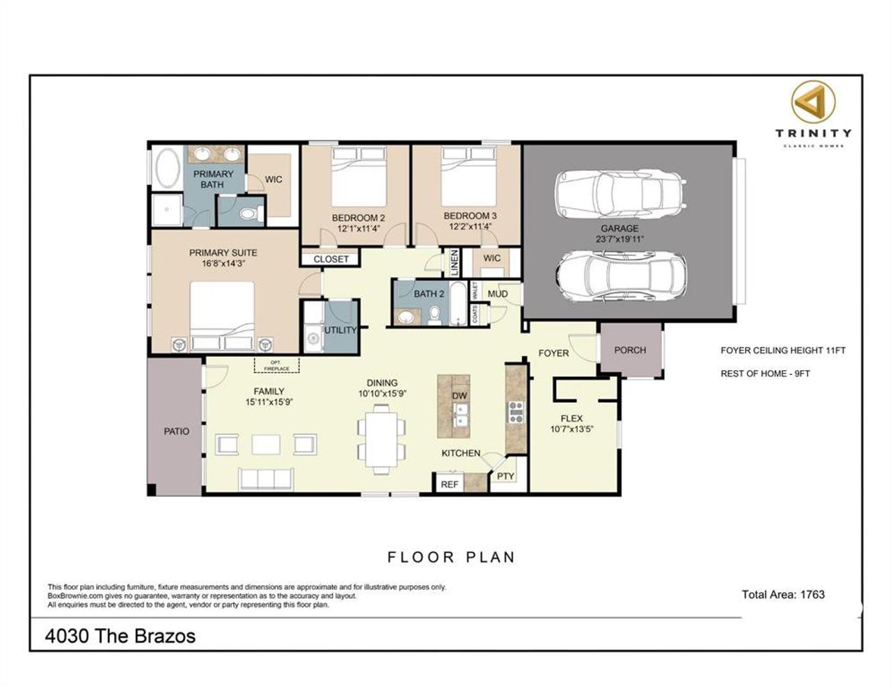 2D floor plan layout of this home in , Godley, TX (Image 2).
