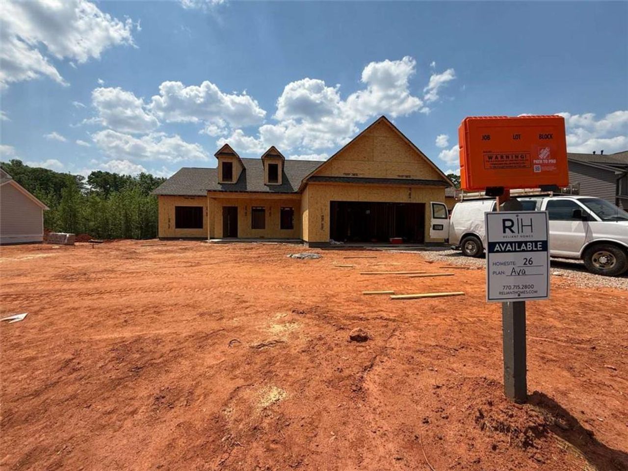 In-progress construction of a new home in Weslyn Park, Social Circle, GA (Image 2). In-progress construction of a new home in Weslyn Park, Social Circle, GA (Image 2).