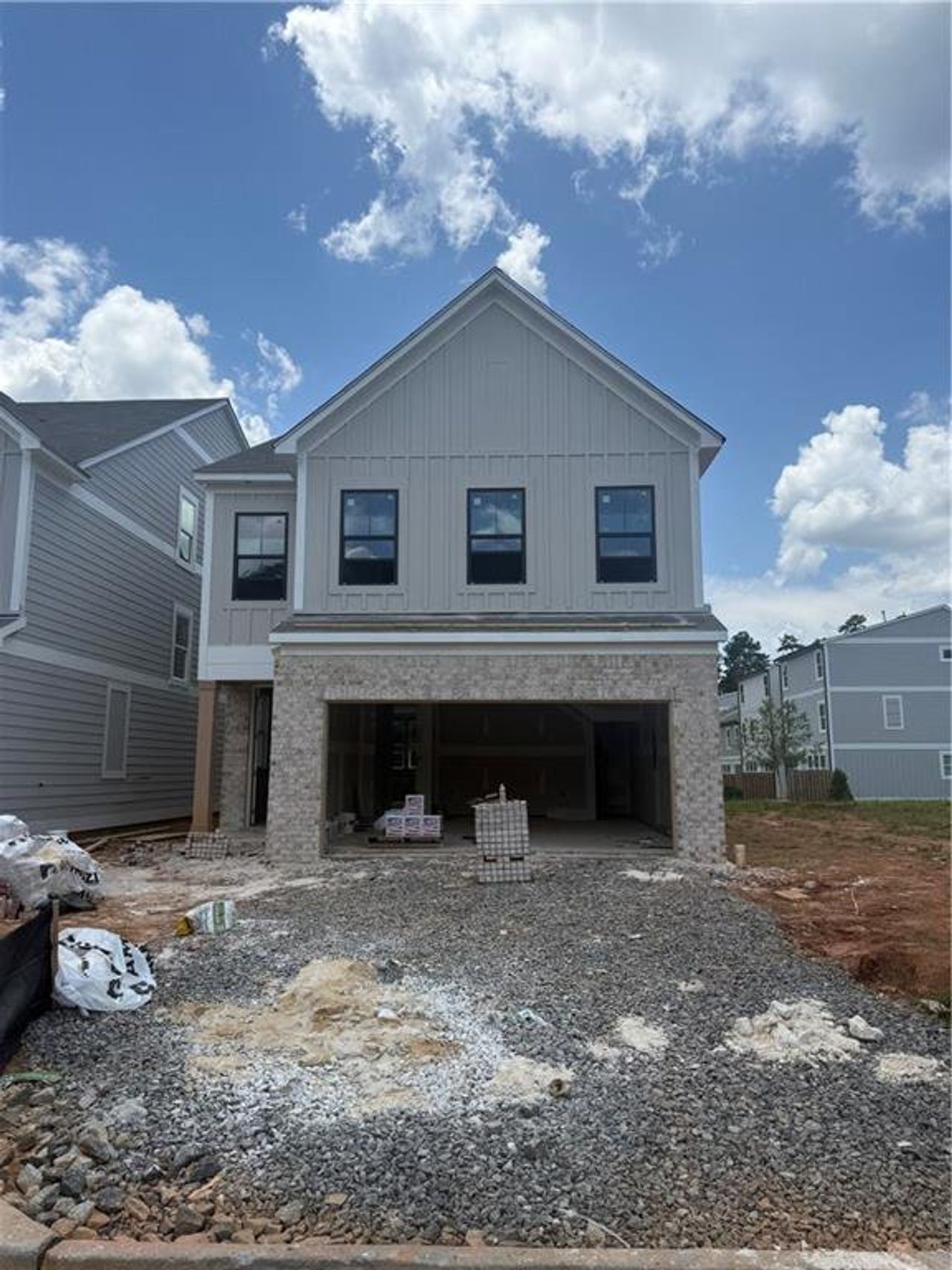 In-progress construction of a new home in , Marietta, GA (Image 2). In-progress construction of a new home in , Marietta, GA (Image 2).