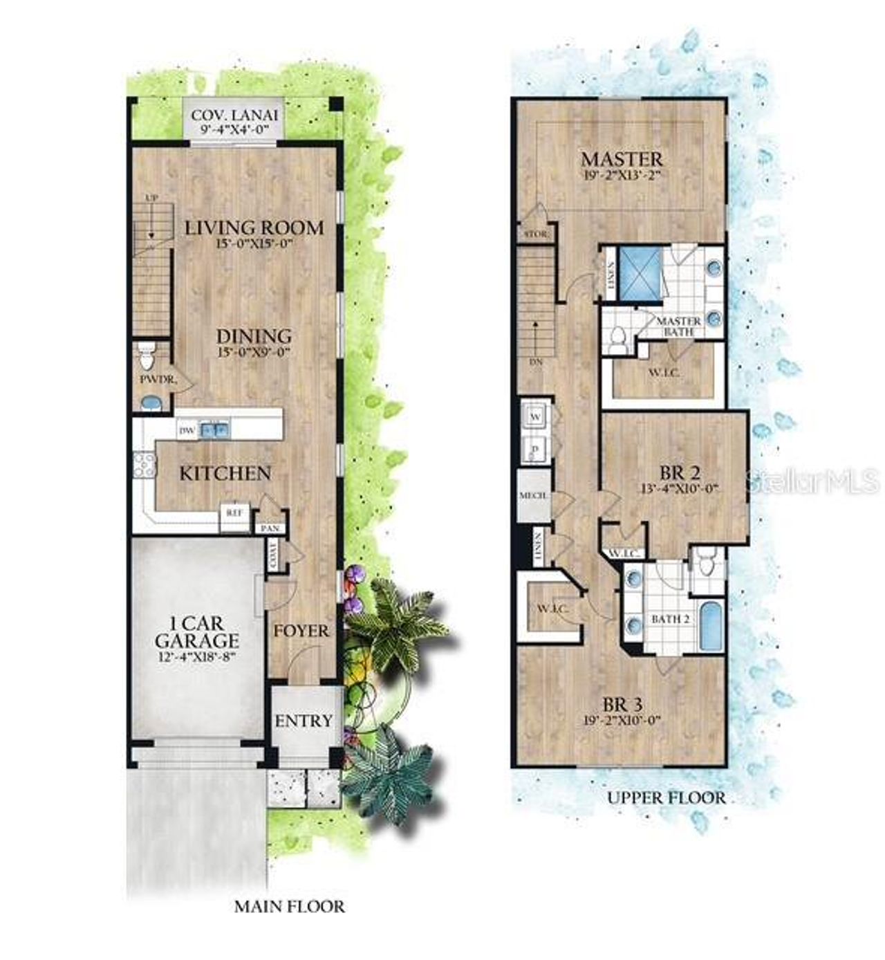 2D floor plan layout of this home in , Tampa, FL (Image 2). 2D floor plan layout of this home in , Tampa, FL (Image 2).