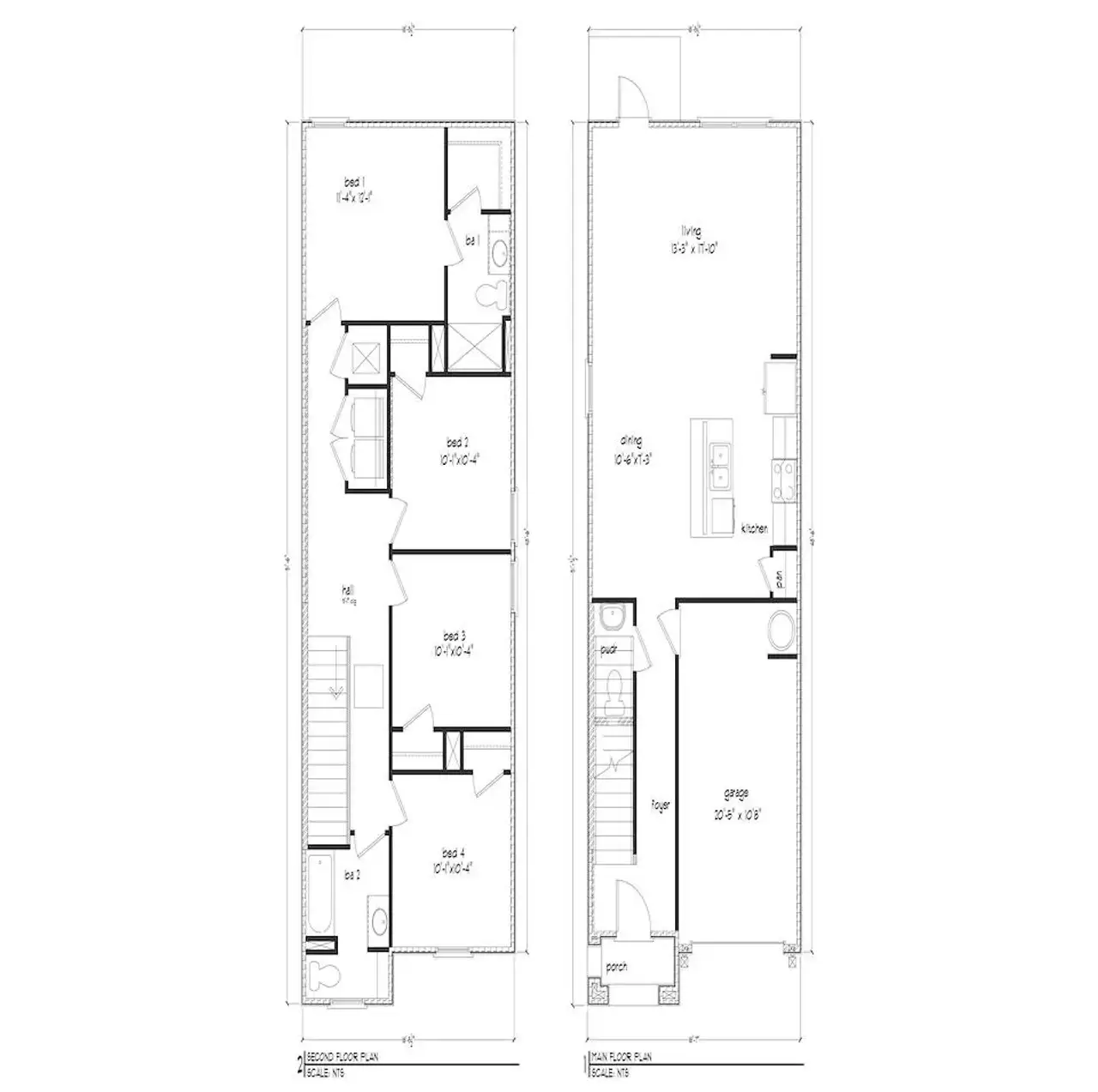 2D floor plan layout of this home in Legacy Oaks, Tallahassee, FL (Image 2).