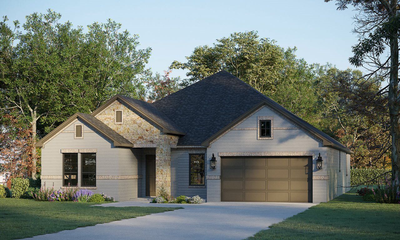 Representative exterior photo of a completed home built from the Jefferson by GFO Home in Sweetgrass, Haslet, TX (Image 2).