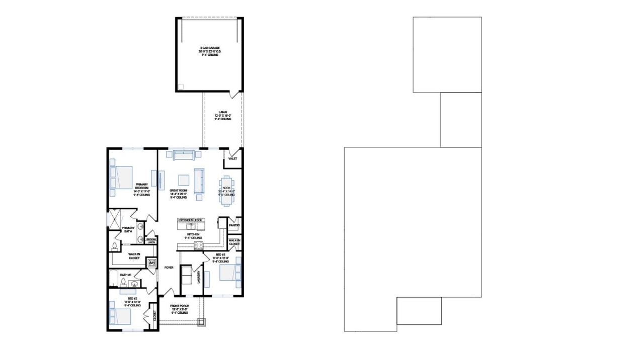 2D floor plan layout for the Bora by Cardel Homes in Seaflower, Bradenton, FL (Image 2). 2D floor plan layout for the Bora by Cardel Homes in Seaflower, Bradenton, FL (Image 2).