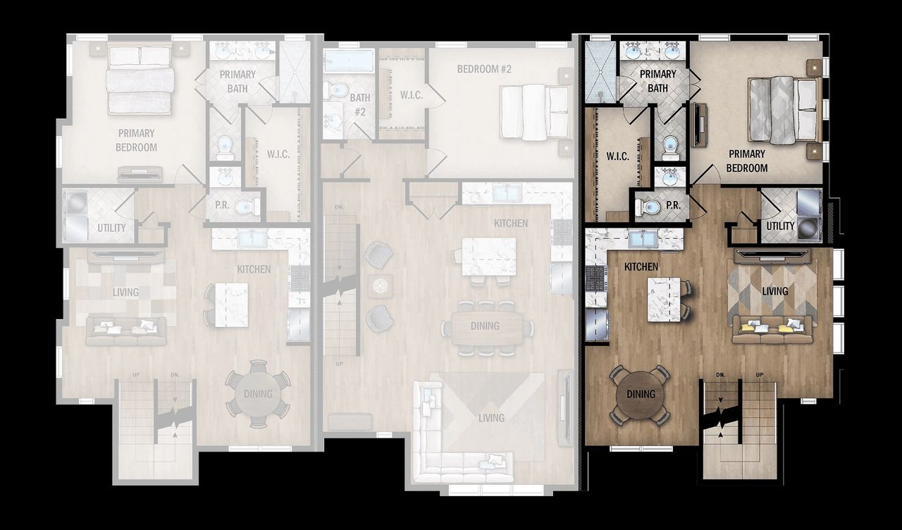 2D floor plan layout for the Presidio by Wes Peoples Homes in Victoria Commons, San Antonio, TX (Image 2).