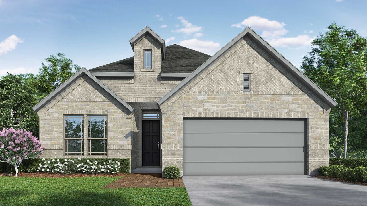 Representative exterior photo of a completed home built from the The Preston by Lillian Custom Homes in Brahman Ranch, Venus, TX (Image 2). Representative exterior photo of a completed home built from the The Preston by Lillian Custom Homes in Brahman Ranch, Venus, TX (Image 2).