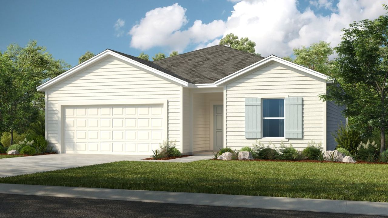 Representative exterior photo of a completed home built from the Goldfinch by Taylor Morrison in Coopers Meadow, Jacksonville, FL (Image 2).