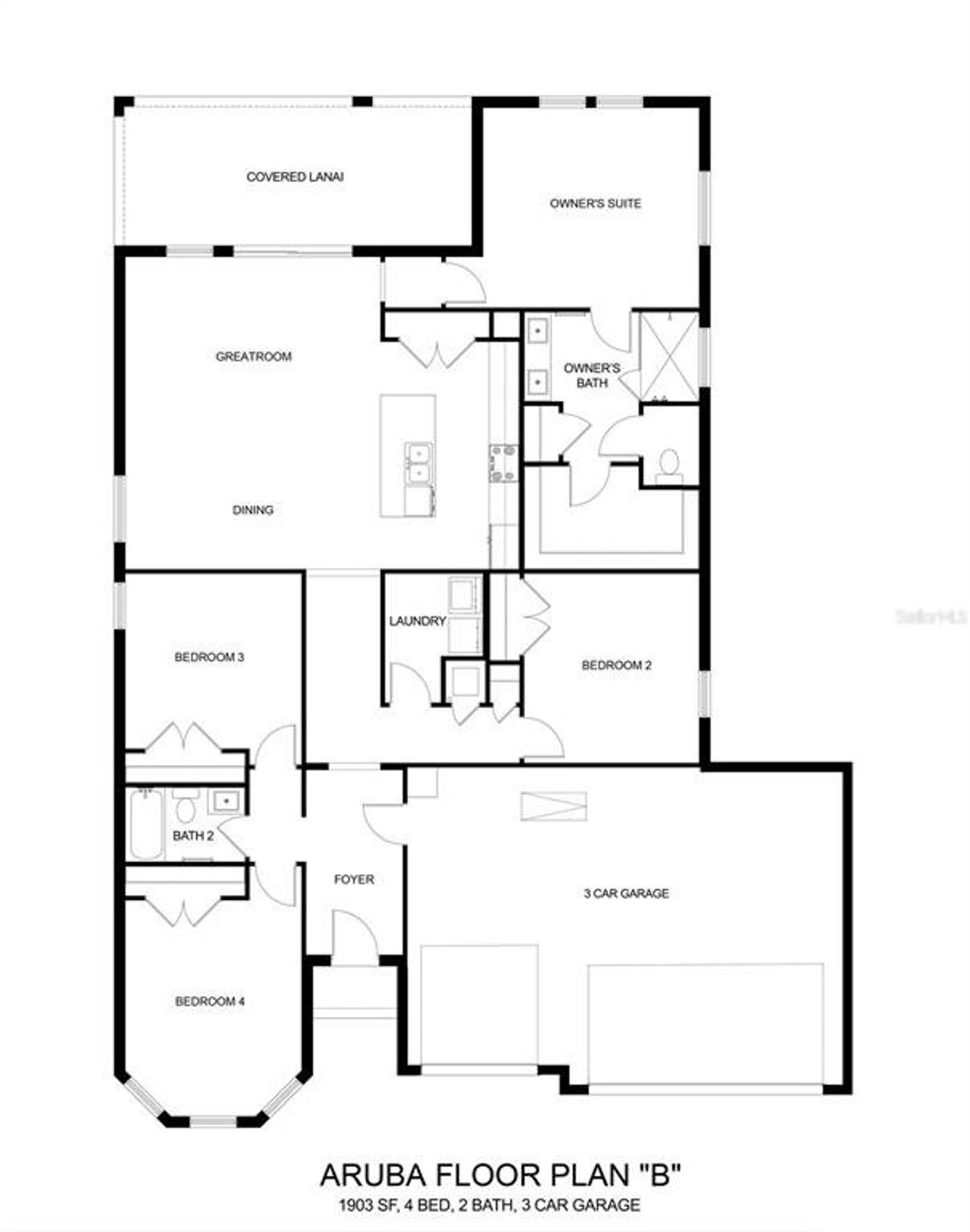 2D floor plan layout of this home in Pine Ridge Estates, Beverly Hills, FL (Image 2). 2D floor plan layout of this home in Pine Ridge Estates, Beverly Hills, FL (Image 2).