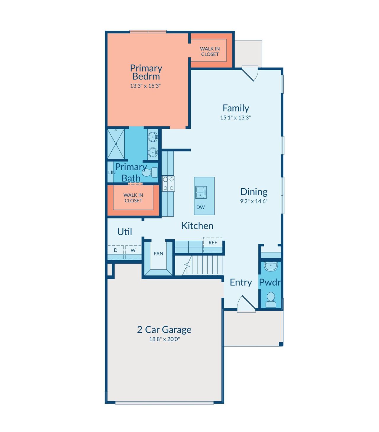 2D floor plan layout of this home in Creekhaven, Arcola, TX (Image 2).