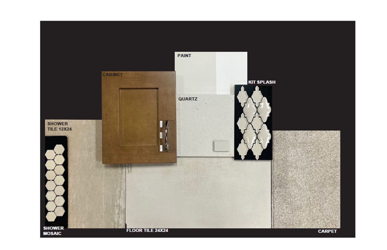 Sample of building materials used in homes in Vistoso Canyon Estates, Oro Valley (Image 2).