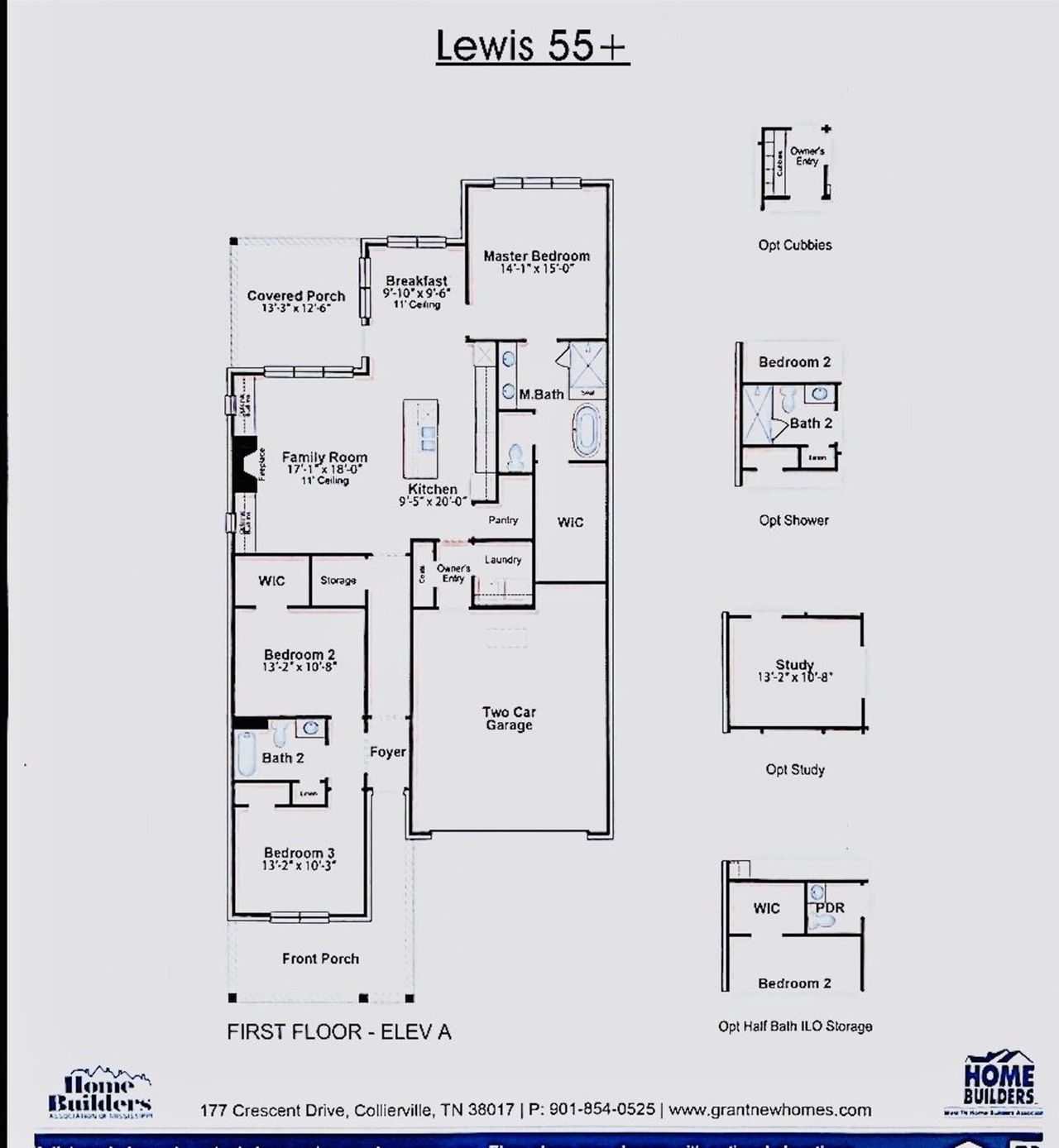 2D floor plan layout of this home in White Oak 55+, Arlington, TN (Image 2). 2D floor plan layout of this home in White Oak 55+, Arlington, TN (Image 2).