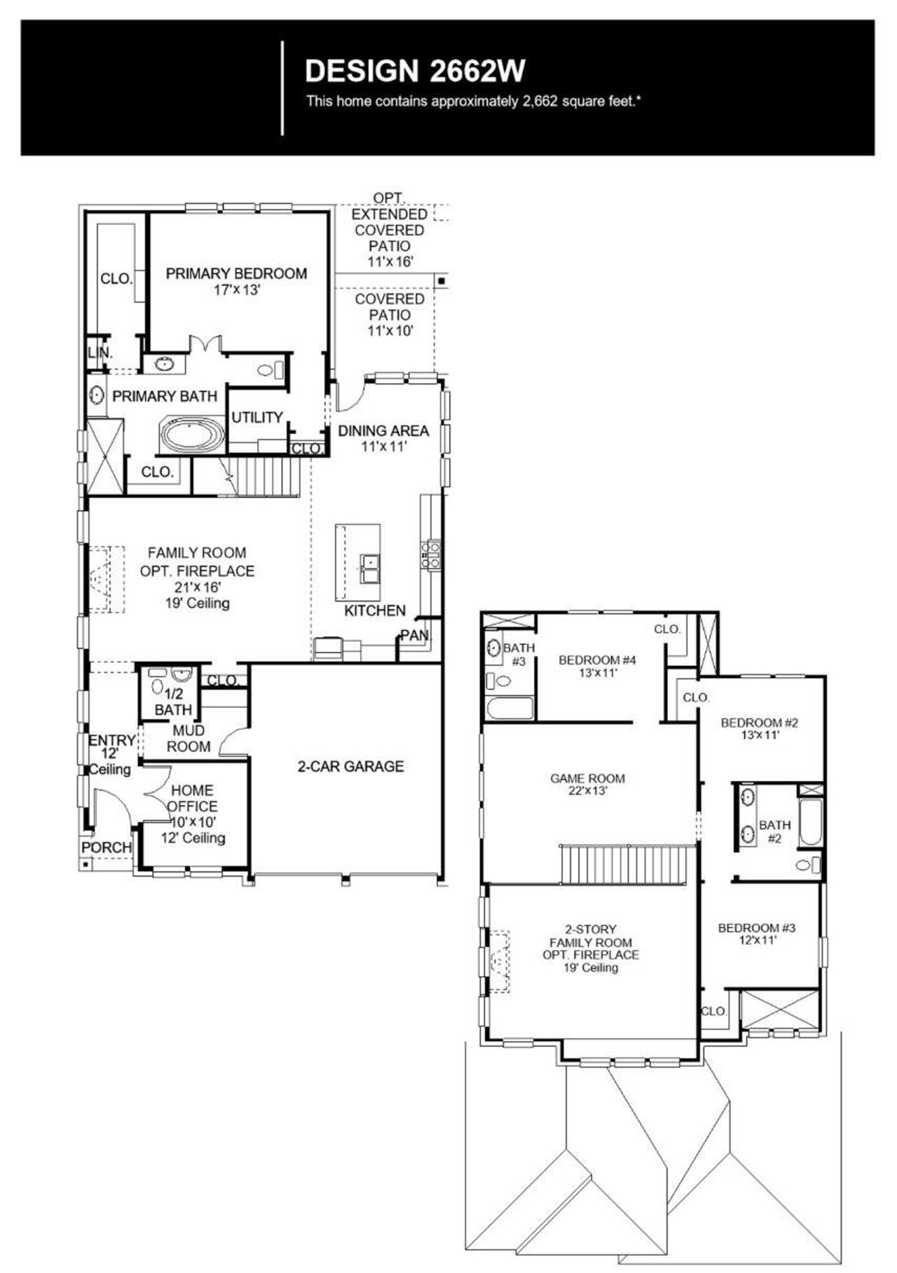 2D floor plan layout of this home in The Colony, Bastrop, TX (Image 2).