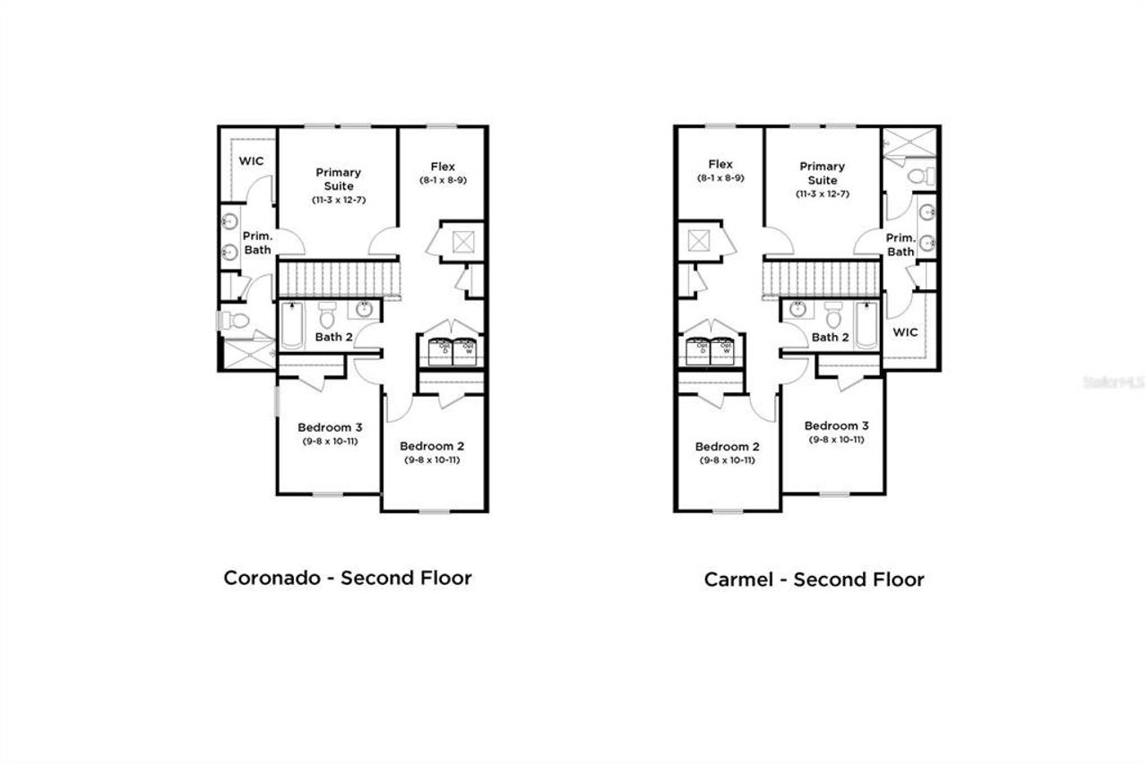 2D floor plan layout of this home in Cyrene at Harmony, St. Cloud, FL (Image 2).