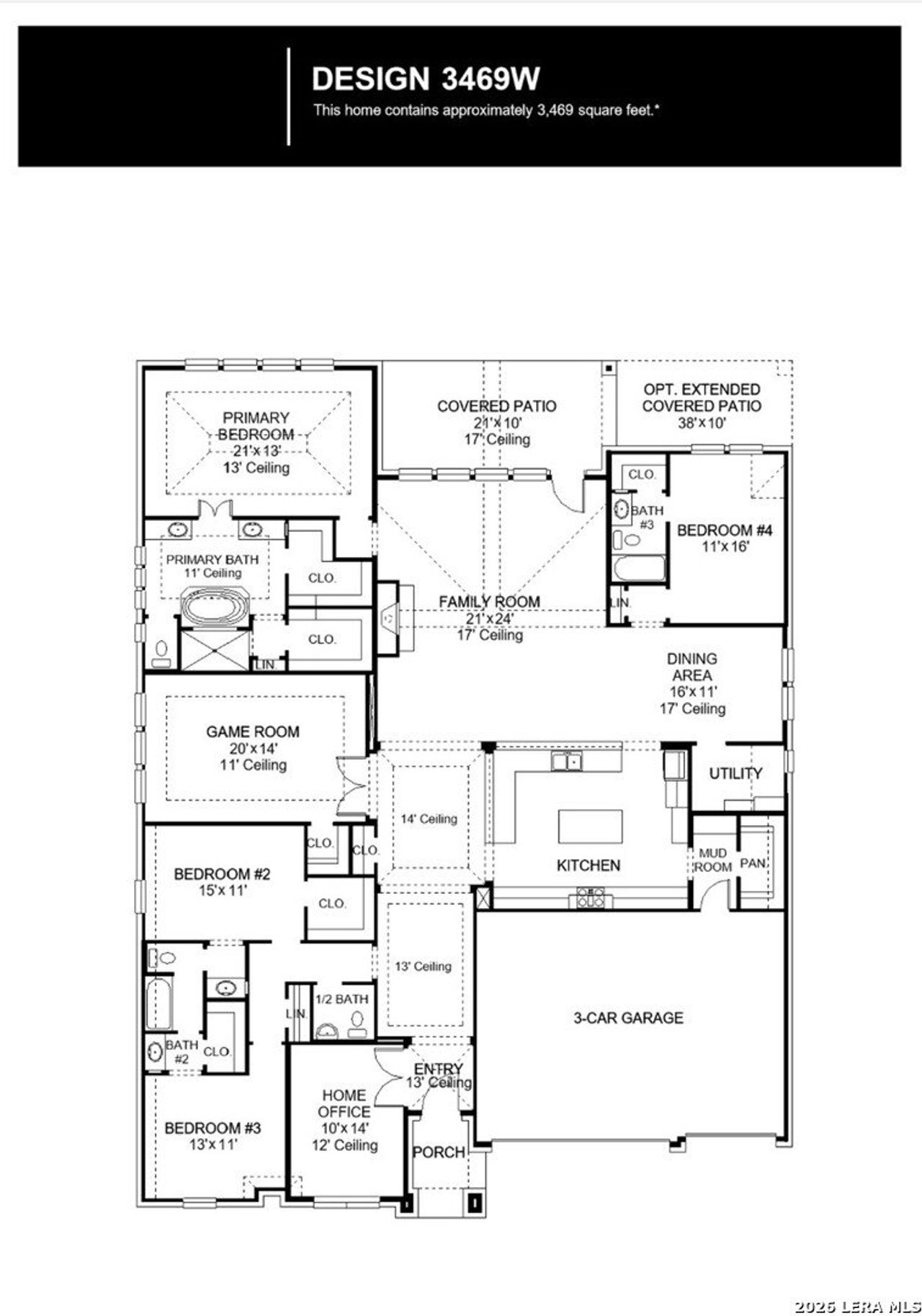 2D floor plan layout of this home in Kinder Ranch, San Antonio, TX (Image 2). 2D floor plan layout of this home in Kinder Ranch, San Antonio, TX (Image 2).