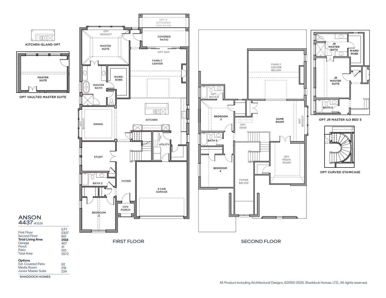 2D floor plan layout of this home in Aster Park, McKinney, TX (Image 2).