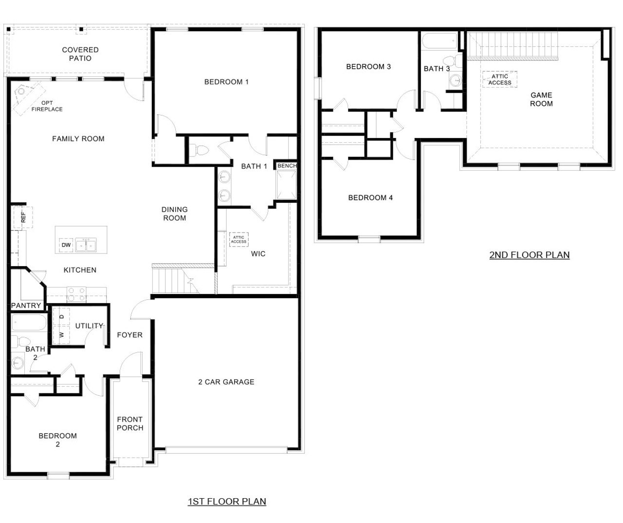 2D floor plan layout of this home in Winchester Crossing, Princeton, TX (Image 2). 2D floor plan layout of this home in Winchester Crossing, Princeton, TX (Image 2).