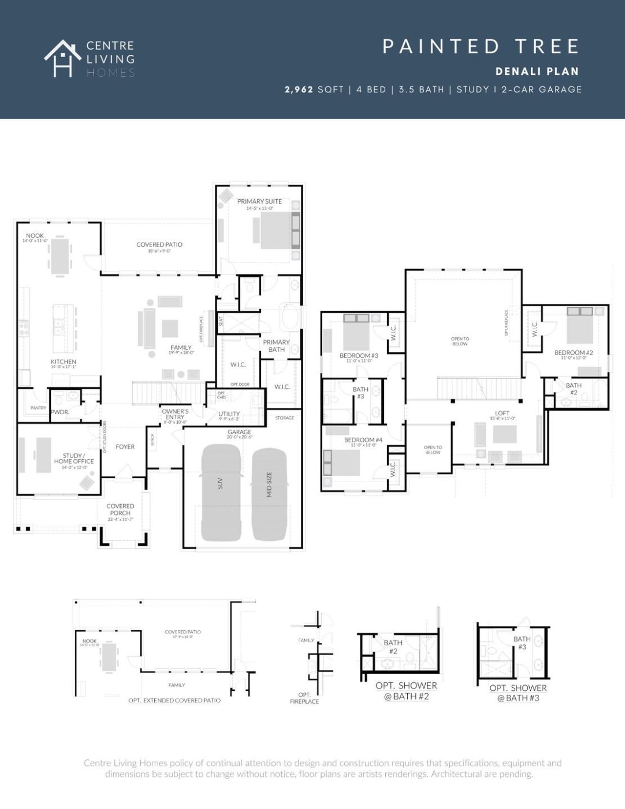 2D floor plan layout for the Denali by Centre Living Homes in Dove Hollow, Waxahachie, TX (Image 2). 2D floor plan layout for the Denali by Centre Living Homes in Dove Hollow, Waxahachie, TX (Image 2).