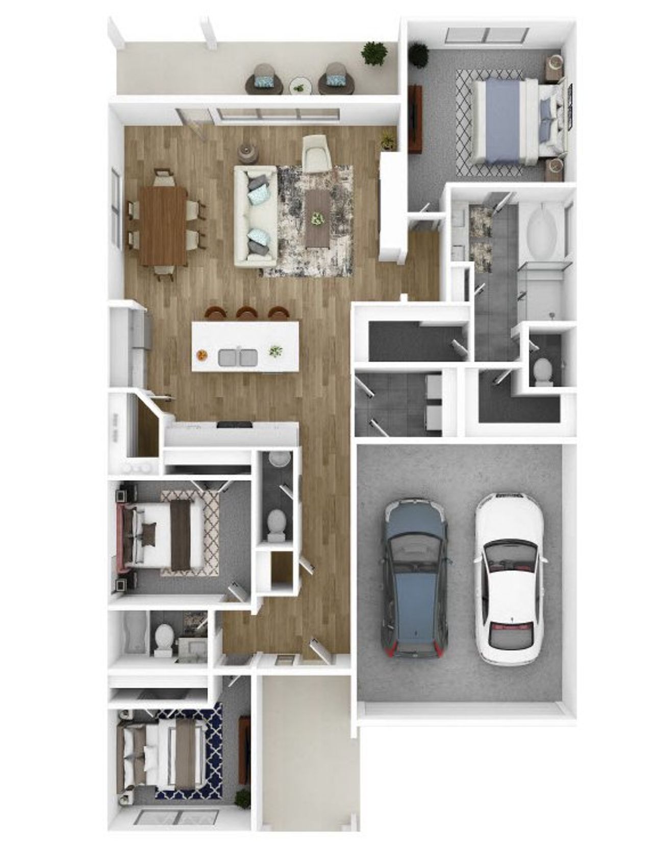 2D floor plan layout of this home in Clearview Ranch, Royse City, TX (Image 2). 2D floor plan layout of this home in Clearview Ranch, Royse City, TX (Image 2).
