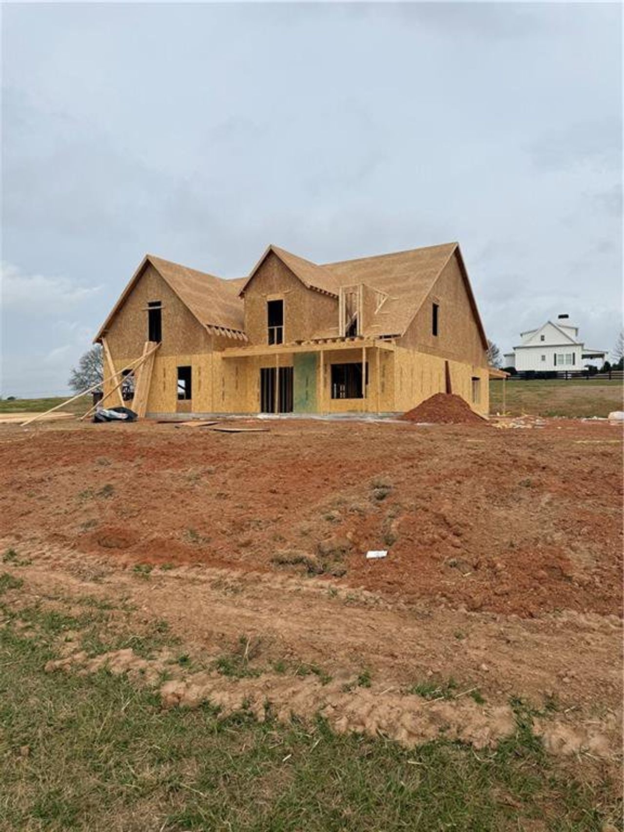 In-progress construction of a new home in , Monroe, GA (Image 2).