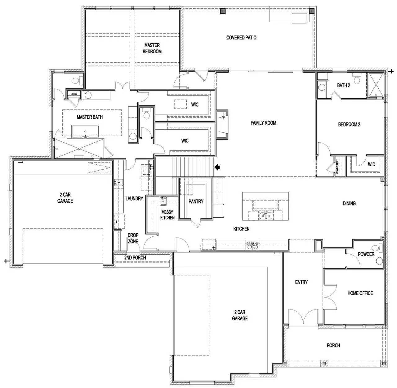 2D floor plan layout for the Kline by Scott Felder Homes in Leander Estates, Leander, TX (Image 2). 2D floor plan layout for the Kline by Scott Felder Homes in Leander Estates, Leander, TX (Image 2).