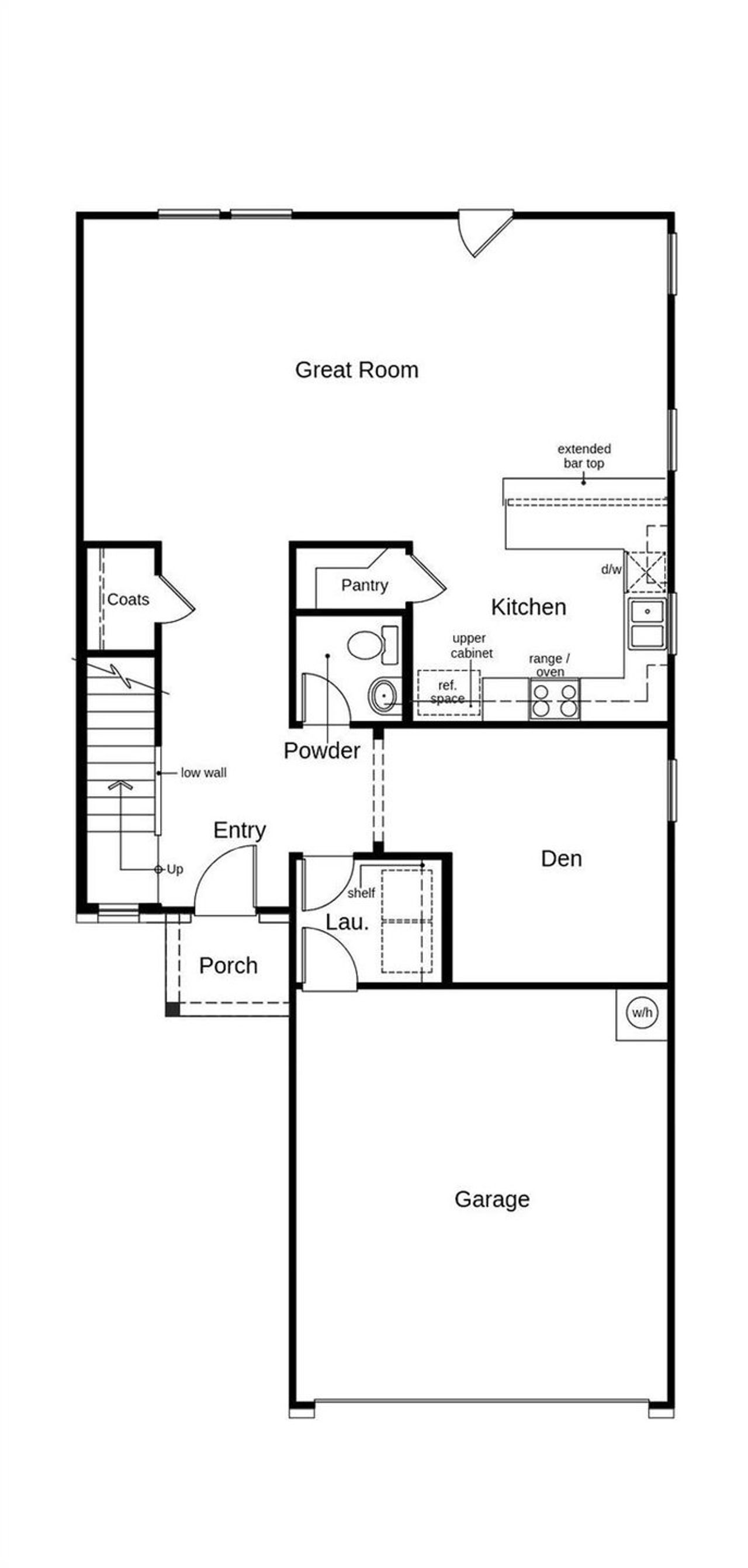 This floor plan features 3 bedrooms, 2 full baths, 1 half bath, and over 2,200 square feet of living space.