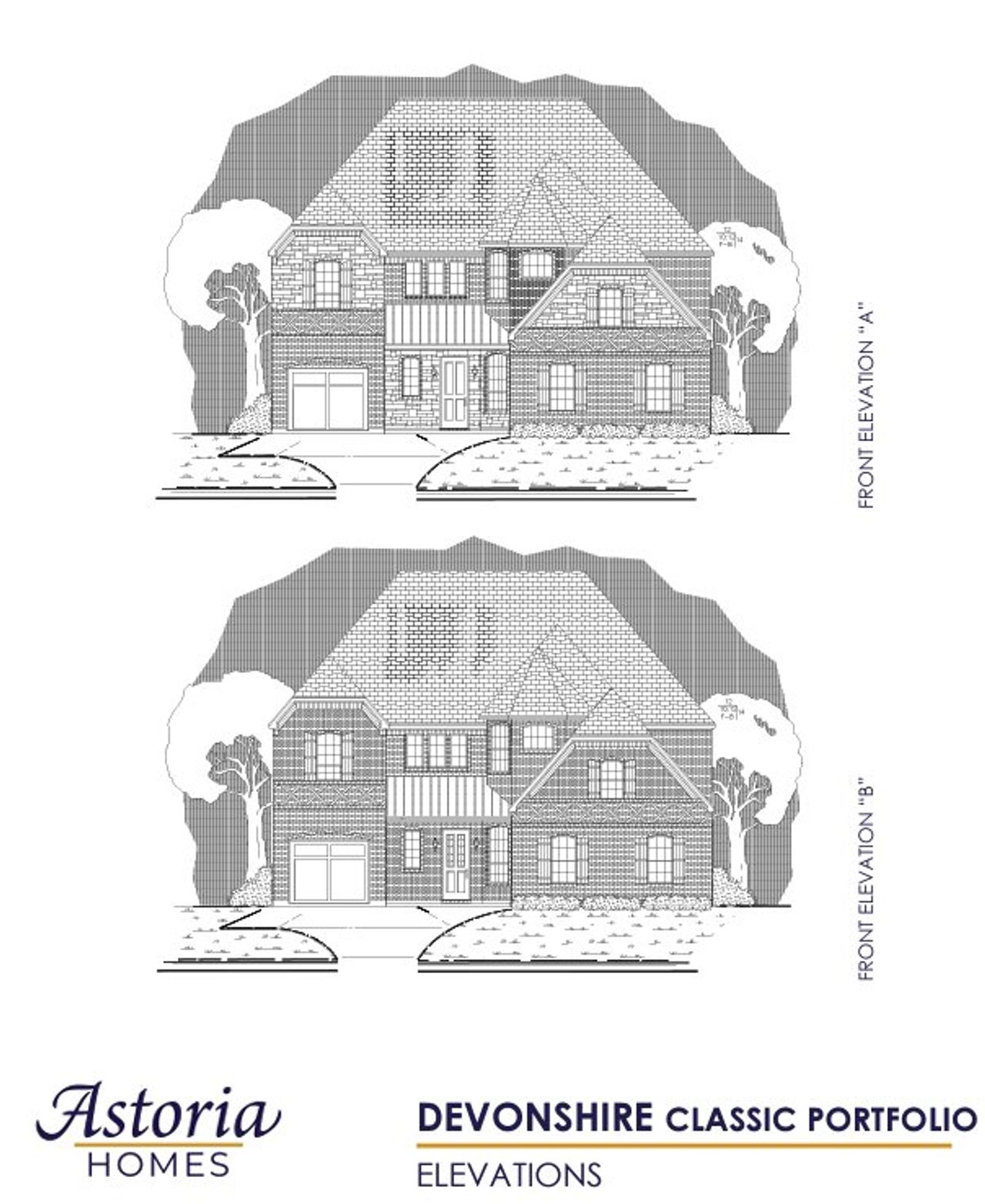 Representative rendering of the exterior for the Devonshire by Astoria Homes (Image 2). Representative rendering of the exterior for the Devonshire by Astoria Homes (Image 2).