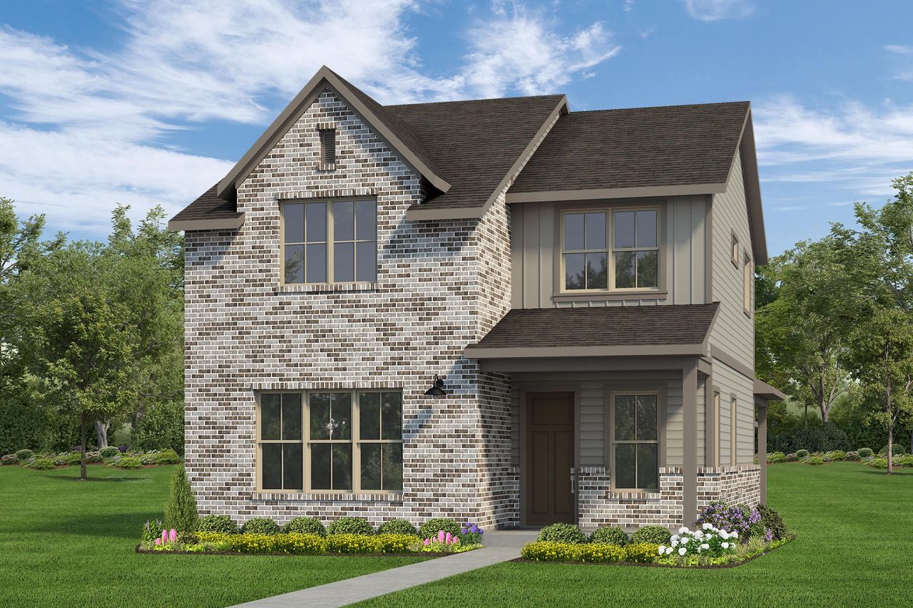 Representative exterior photo of a completed home built from the Cleary by Autograph Homes in Riceland, Mont Belvieu, TX (Image 2). Representative exterior photo of a completed home built from the Cleary by Autograph Homes in Riceland, Mont Belvieu, TX (Image 2).