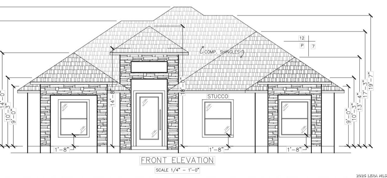 Exterior rendering of this home design in , Eagle Pass, TX (Image 2).